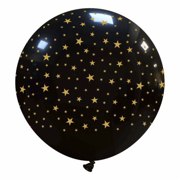 Cattex Rundballon | 32" Schwarz | Little Stars