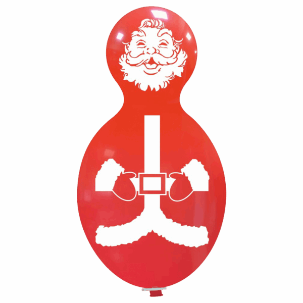 Cattex Figurenballon | 59" Gedeckt Rot | Santa Claus