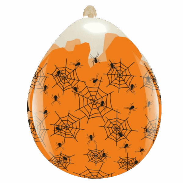 Cattex Rundballon (Stuffer) | 18" Clear | Spider Webs