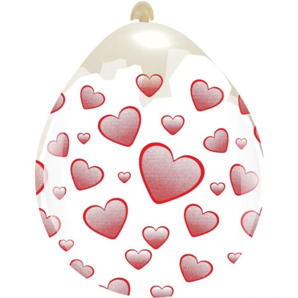 Cattex Rundballon (Stuffer) | 18" Clear | "Big Hearts"