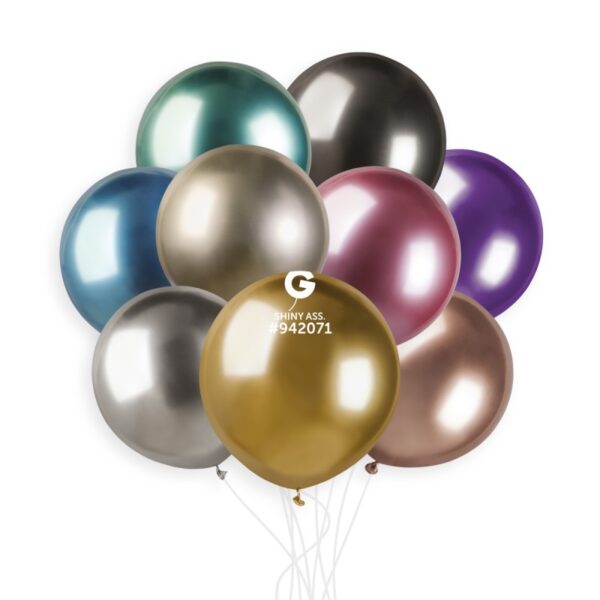 Gemar Rundballon | 19" Shiny Mix | 5 Stück