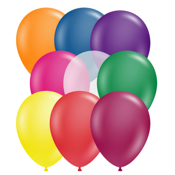 Tuf-Tex Rundballons | 11" Crystal-Mix | 25 Stück Beutel