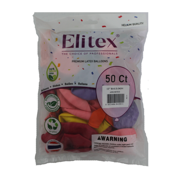 Elitex Rundballons | 12" Mix | 50 Stück