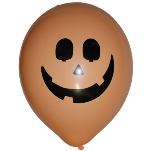 Tuf-Tex Rundballon | 17" Orange | Pumpkin Face (AirFx)